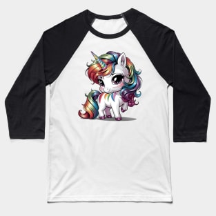 Chibi Unicorn | Anime Style | T Shirt Design Baseball T-Shirt